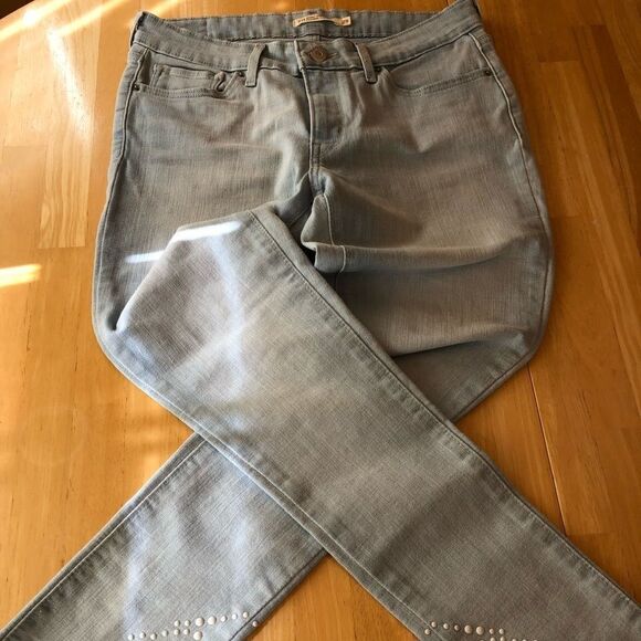 𝅺LEVI’S Straus 711 Skinny Ankle Filiforme A La Cheville Jeans EUC - Picture 1 of 14
